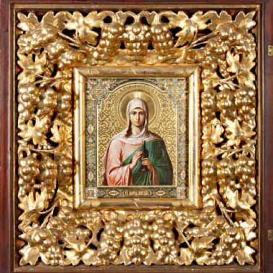 Maria Magdalena icoon - geschenk Tsaar Nicolaas II