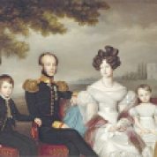 Koning Willem II met zijn familie